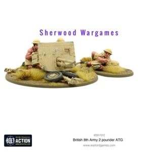 🌳28mm Warlord Games British 8th Army 2 Pounder AT Gun Bolt Action WWII Neu in OVP - Bild 1 von 3
