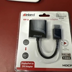 Inland Display Port to DVI Adapter (A5) - New - Bild 1 von 2