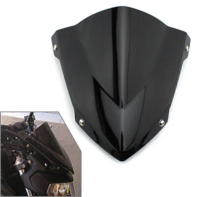 Black Windshield Wind Deflector Windscreen For Yamaha MT-07/FZ-07 2018-2021 2019 Foto 1 de 4
