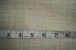 3 Yards Sold Cream Burlap Fabric 106" X 60" - Picture 1 of 1
