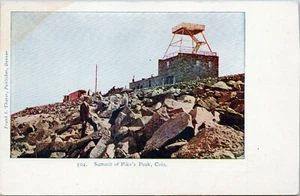 Summit of Pike's Peak Colorado Postcard Unposted - Picture 1 of 2