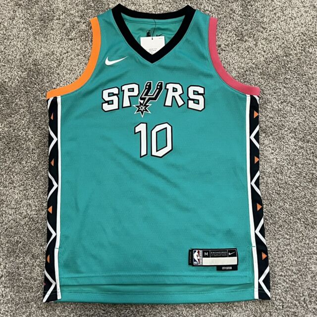 Nike San Antonio Spurs Dejounte Murray Authentic Jersey Icon Sz 48 Large Nba