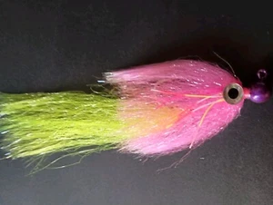 8" 3/4oz Weedless Big Eye Swim Jig. Peacock Bass Muskie Pike Stripers Saltwater - Picture 1 of 13