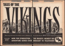 TALES OF THE VIKINGS__Orig. 1959 Trade AD / TV promo / poster__Jerome Courtland