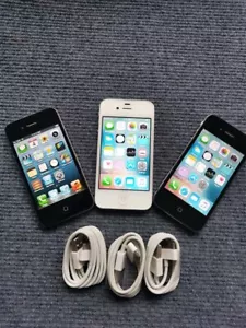 iPhone 4 4s 8/16/32/64GB Black/White Unlocked Tested Fully working phone - Picture 1 of 17