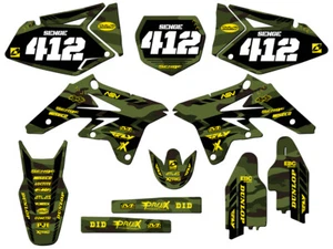 2007-2009 RMZ 250 APACHE Green Senge Graphics Kit Compatible with Suzuki - Picture 1 of 10