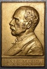 1902 LESLIE SHAW US MINT Sec of Treas BRONZE MEDAL 2"x3" 145g BARBER Design 1774