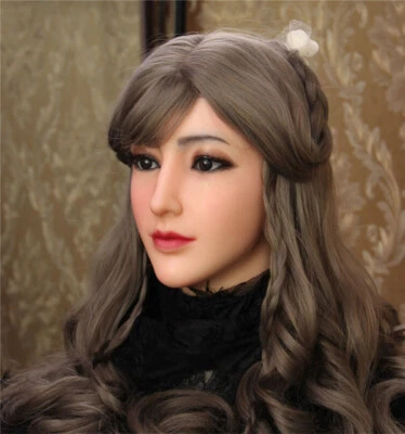 CHINESESUN IMI Silicone Female Mask Angel Face Headwear Halloween Movie Props Crossdresser