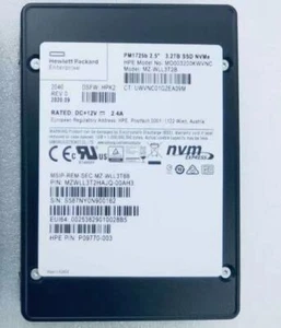 Samsung 3.2TB SSD PM1723b MO003200KWVNC MZ-WLL3T2B DSFW:HPK2 MZWLL7T6HAJQ-00AH3 - Picture 1 of 1