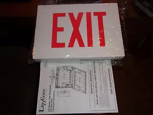 Duallite LiteForms Rugged Cast Aluminum Housing LED Exit Sign 120/277 VAC NEW!!! - Picture 1 of 4