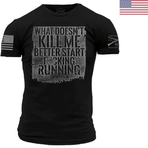 Start Running Men's T-Shirt - Comfortable Fit, Tagless Design - Black - Picture 1 of 2