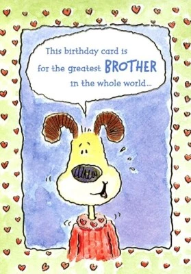 SPECIAL THOUGHTS This Birthday Card Is For the Greatest Brother - Birthday Greeting Card - 1355C