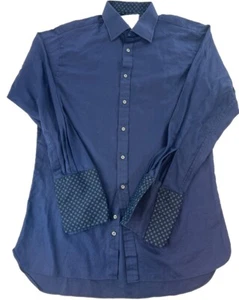 Tomas Pink Blue Collection Purple Dress Shirt French Cuffs Size 16.5- 35 - Picture 1 of 5