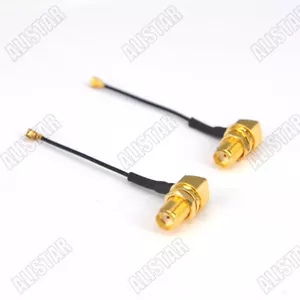 10x SMA Female Right Angle To Ufl/IPEX 1.13 Cable For FPV Drone Multicopter 30cm - Picture 1 of 3