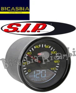 4620 - CONTACHILOMETRI DIGITALE SIP NERO VESPA CORNICE NERA PX 125 150 200 - Picture 1 of 1