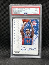 2012-13 Contenders Rookie Autograph #237 Khris Middleton RC Auto PSA 9