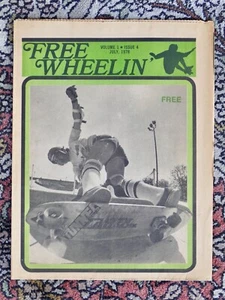 Vintage 1978 Free Wheelin skateboard newspaper Vol 1 Issue 4 July 1970s magazine - Imagen 1 de 8
