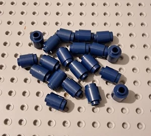 LEGO Rundstein Zylinder offen dunkelblau 20 Stk. Blue Brick Round Open 3062b R3 - Bild 1 von 1