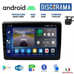 AUTORADIO ANDROID FIAT BRAVO 2007-2012 STEREO AUTO TOUCH 9" POLLICI WIFI NAVI BT - Foto 1 di 4