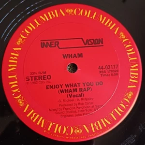 Wham – Enjoy What You Do (Wham Rap) (Columbia – 44-03177) - Imagen 1 de 2