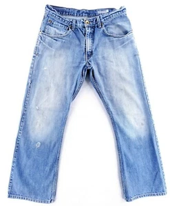 Levi's Silver Tab Boot Cut Med Wash Distressed Denim Blue Jeans Men's Size 32x31 - Picture 1 of 9