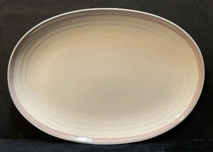Pfaltzgraff Aura Pink Oval Serving Platter 14" - Picture 1 of 11