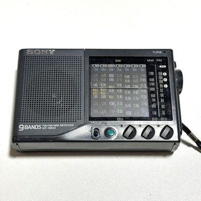 Sony ICF-SW22 Portable SW/FM/AM Radio Black Tested Working Japan Audio Sound - Image 1 of 4