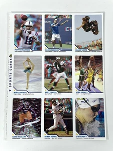 Rare Uncut Sheet SI Kids 3-D Kobe Peyton Shaun White Favre Jeter Federer GOAT RC - Picture 1 of 2