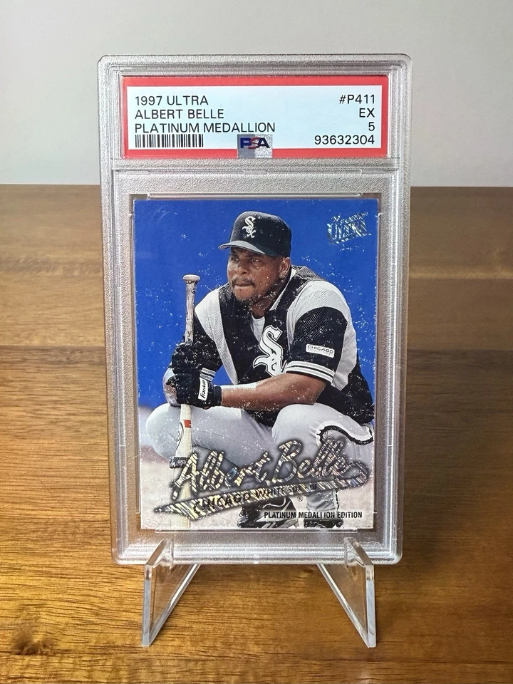 Tarjeta Albert Belle 1997 Fleer Ultra Platinum Medallion Edition #P411/100 PSA 5 Foto 1 de 4