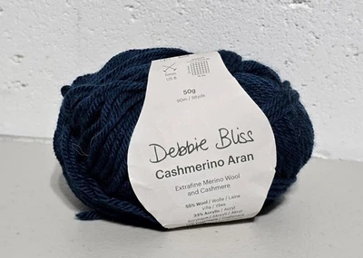 Hilo Debbie Bliss Cashmerino Aran (300056 azul oscuro) lana extra fina y cachemir Foto 1 de 2