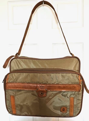 De Colección Hartmann C1 Bronceado Nylon Pescadores Paño Cinturón Cuero Borde Bolso de Mano Foto 1 de 4