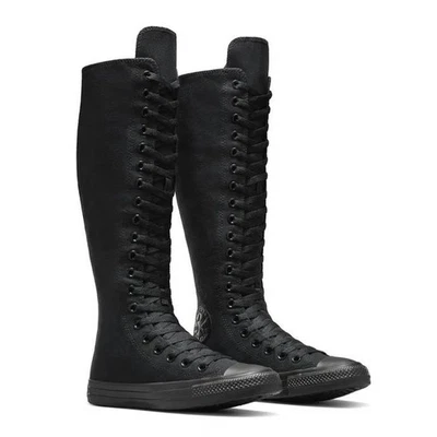 Nuevo Nuevo en Caja Zapatillas Converse Mujeres Chuck Taylor All Star XXHi Hasta la Rodilla Mono Negras Foto 1 de 4