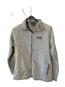 Patagonia Women’s Size L Sweater Full Zip Fleece Jacket Zip Pockets Gray - Picture 1 of 8