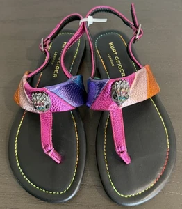 Sandalias Kensington Kurt Geiger London niños mini barra en T estilo 13 KGS23F1 con correa trasera - Imagen 1 de 8