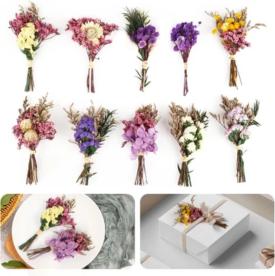 10 Bund Mini Trockenblumen Bunte Blumenstrauß Deko Hochzeit Basteln - Bild 1 von 4