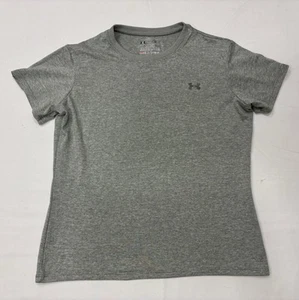 Under Armour Girls Heat Gear Loose T-Shirt Short Sleeve Cancer Awareness Size S - Picture 1 of 5
