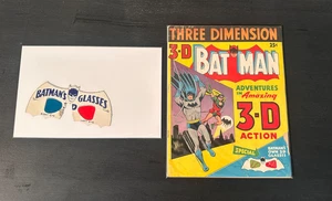 1953 3D Batman Adventures Comic With Glasses Three Dimension Golden Age - Picture 1 of 3