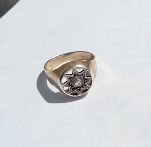 Antique RARE USSR silver 875 stamp ring with alexandrite - Picture 1 of 8