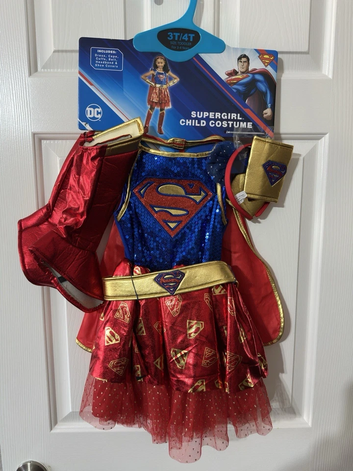 Disfraz DC Supergirl Niño con Capa y Accesorios Foto 1 de 4