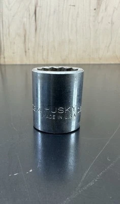 Used Vintage HUSKY 3/4" Made In USA Socket 3/8" Drive 12Pt Model CB1224I - Image 1 of 4
