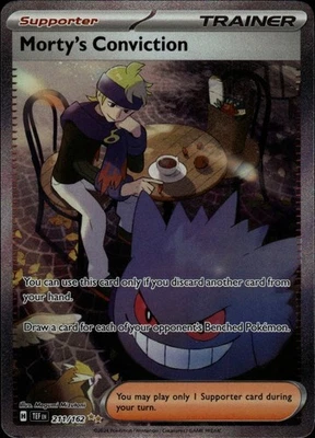 Morty's Conviction - 211/162 Special Illustration Rare SV05: Temporal Forces 211 - Image 1 of 2