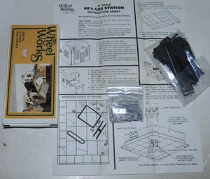Wheel Works N scale Gas Station WW-139 Wood &Metal Kit, no work done - Picture 1 of 3