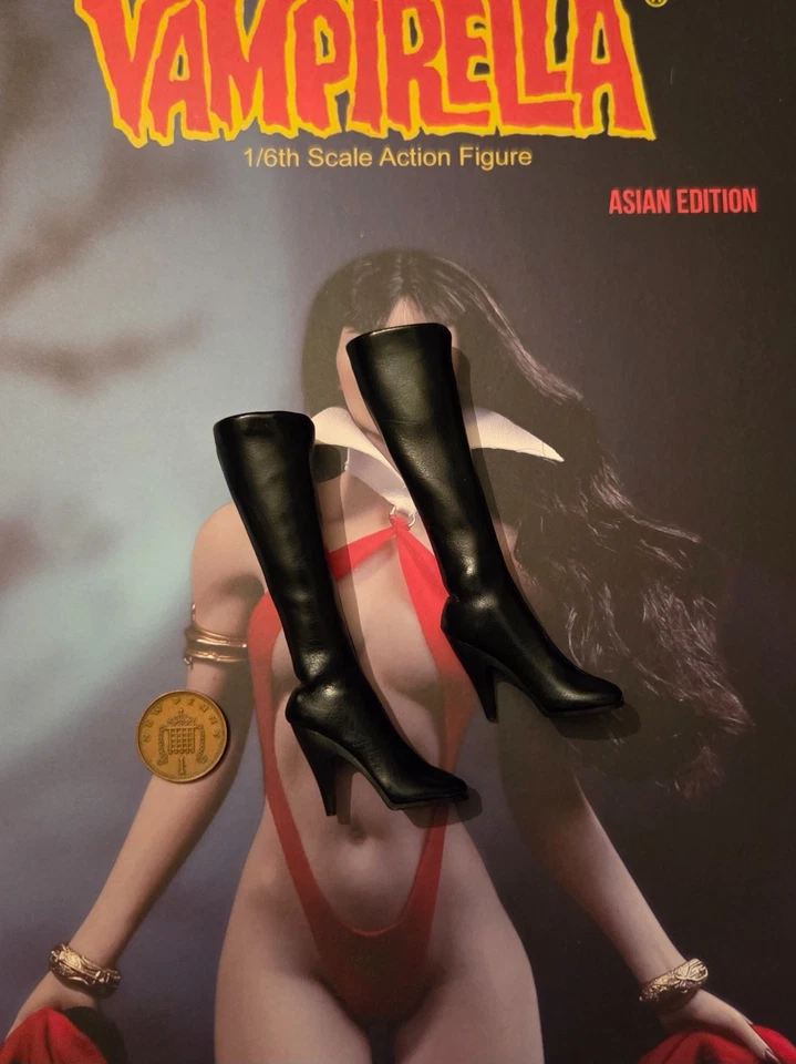 TBLeague Vampirella PL2017-101-A Asian Female Tall Black Boots loose 1/6th scale - Image 1 of 1