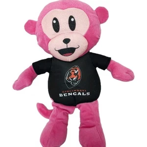 NFL Rush Zone Licensed Plush Stuffy Cincinnati Bengals Pink Monkey 12x10 - Bild 1 von 4