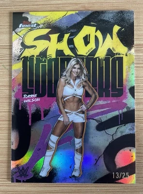 2025 Topps Finest WWE #SSS-TW Torrie Wilson - Show Stoppers Black Refractor /25 - Image 1 of 2