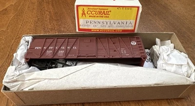 Accurail HO Kit #45021 40’ OB Wood Box Car w/Metal End Pennsylvania 518349 NY - Image 1 of 4