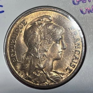 1898 FRANCE 10 CENTIMES BRONZE COIN Beautiful High Grade Copper - Picture 1 of 11