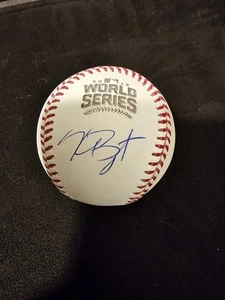 Kris Bryant 2016 World Series Baseball Autographed COA Chicago Cubs - Picture 1 of 3