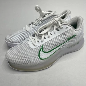 Size 10 - NikeCourt Air Zoom Vapor 11 HC White Kelly Green W DR6965-102 - Picture 1 of 9