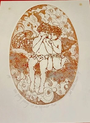 Carol Travers Lummus '79 Little Pretty Penny AP impresión firmada mate 12"x9,5" Foto 1 de 4